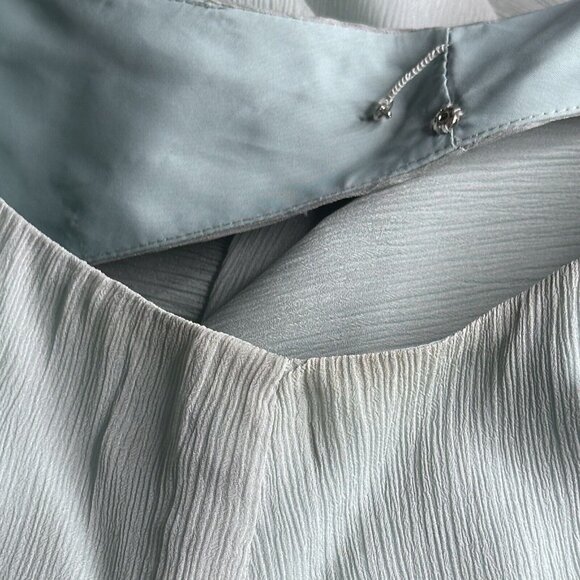 J. Crew Sophia 100% Silk Dress 8 Mint Light Green Fit & Flare Fully Lined Summer - Picture 8 of 8